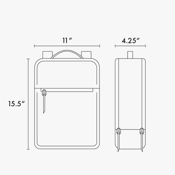 Kaya 15 inch Laptop Backpack in Mauve! - Picture 10 of 11